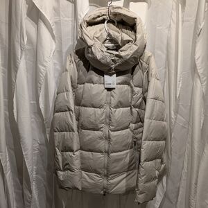 C4 Athleta Downtown Jacket - 800-Fill Down Puffer - Pearl- Size 2X NWT